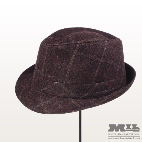 brown glad vintage hat