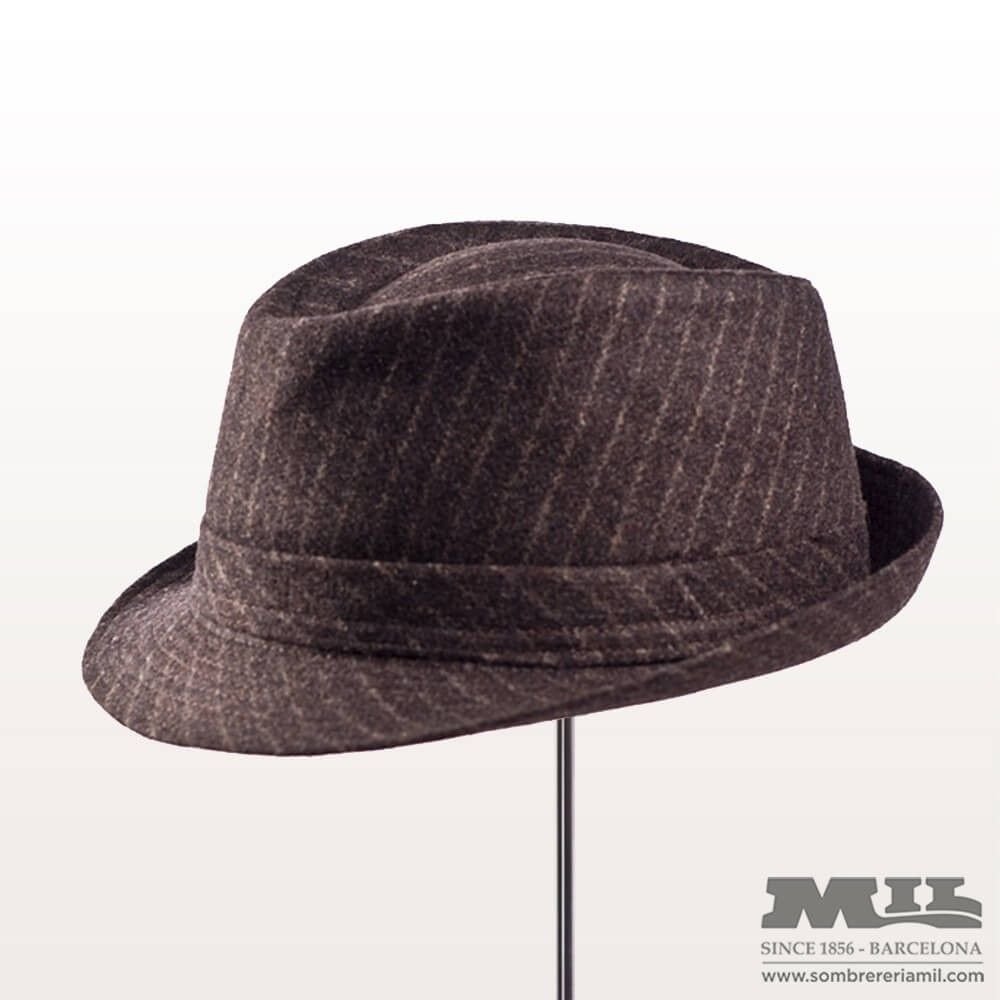 sombrero vintage glad gris