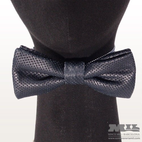 Leather Baxter Bow tie