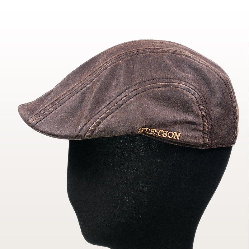 madison old cotton flatcap by stetson