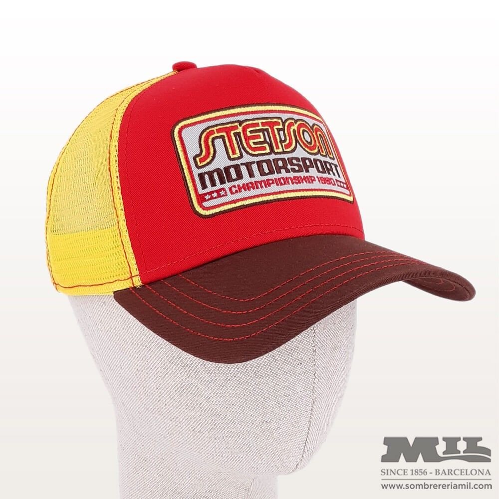 Modern and youthful Stetson Trucker baseball cap Motor Sport Talla U