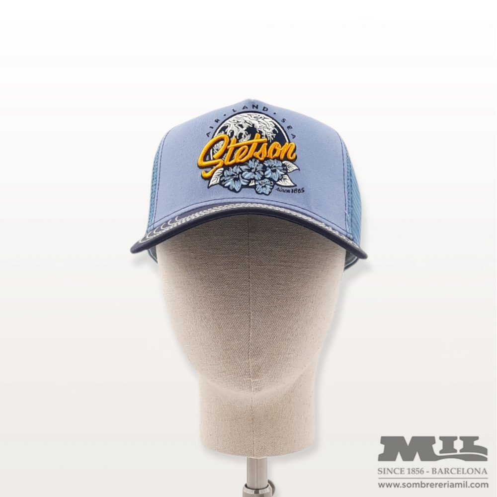 Stetson Air Land Sea Trucker baseball cap Talla U Color Light blue | Baseball Caps
