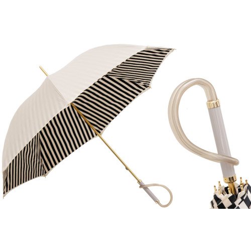 Ivory Umbrella with Black...