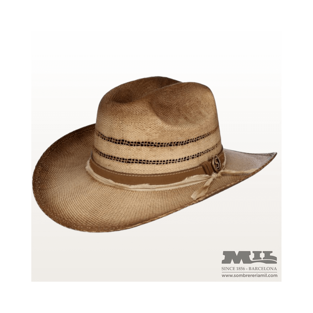Western cowboy hat in Toyo from Stetson Talla S Color Toasted straw