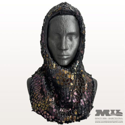 Black Hood Scarf Mil