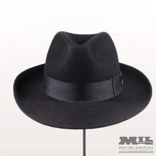 Sombrero de ala ancha en fieltro de impermeabilizado Talla 55 Color Negro
