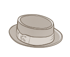 Sombrero estilo Pork Pie
